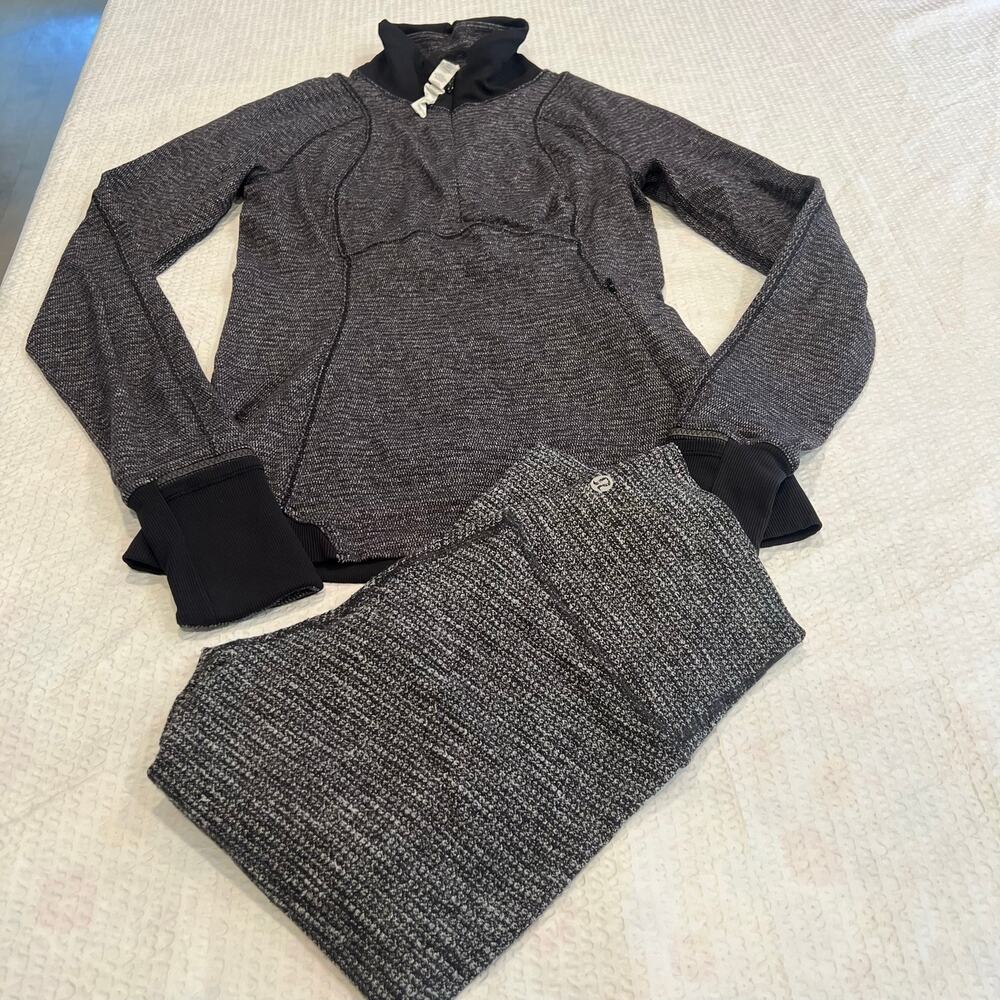 Lululemon Wunder under leggings and long sleeve bundle size 4